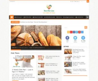 Bestdietlists.com(Bestdietlists) Screenshot