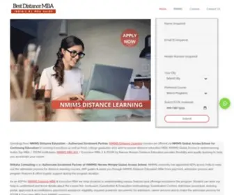 Bestdistancemba.com(NMIMS Distance Education MBA) Screenshot