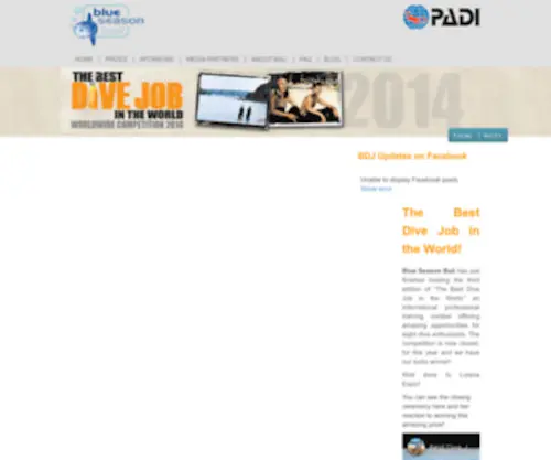 Bestdivejob.com(Best Dive Job 2014) Screenshot