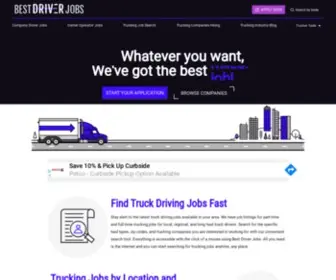 Bestdriverjob.com(Finding your next trucking job) Screenshot