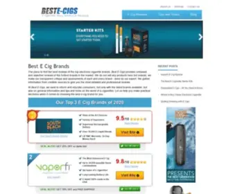 Beste-Cigs.org(Best E Cigarettes) Screenshot