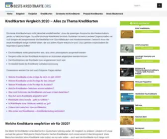 Beste-Kreditkarte.org(Beste Kreditkarte 2022 April Garant Top) Screenshot