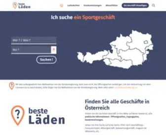 Beste-Laeden.at(Das Portal der Geschäfte in Österreich) Screenshot