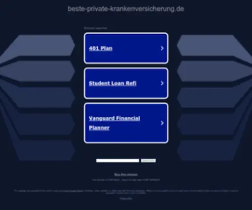 Beste-Private-Krankenversicherung.de(Private Krankenversicherung Vergleich) Screenshot