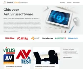 Beste10Virusscanners.nl(Gids voor Antivirussoftware) Screenshot