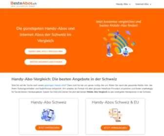 Besteabos.ch(Handy und Internet Abo Vergleich Schweiz) Screenshot