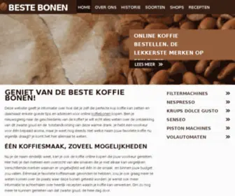 Bestebonen.nl(De beste koffie bonen kopen) Screenshot