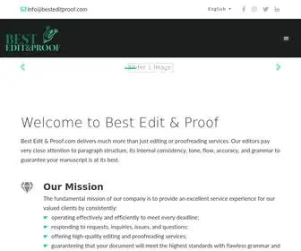 Besteditproof.com(Best English Editing & Proofreading Services) Screenshot