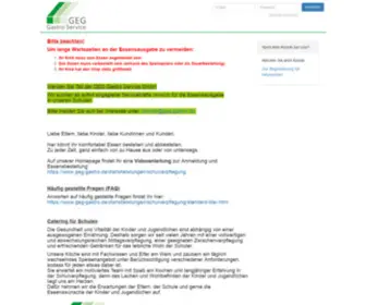 Bestellung-Geggastro.de(GEG Gastro Schulessen) Screenshot