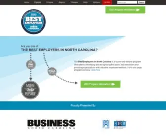 Bestemployersnc.com(Best Employers in North Carolina) Screenshot