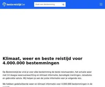 Bestereistijd.be(De beste reistijd voor elke bestemming) Screenshot