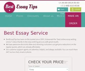 Bestessaytips.com(Best essay writing service at BestEssayTips.com) Screenshot