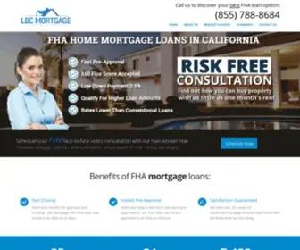 Bestfhaloans.mortgage(California FHA Home Mortgage Loans) Screenshot