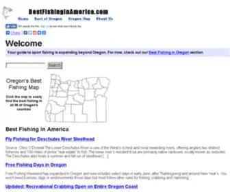 Bestfishinginamerica.com(Best Fishing in America) Screenshot