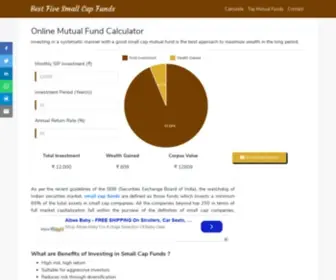 Bestfivesmallcapfunds.com(Benefits of Investing In Small Cap Funds) Screenshot