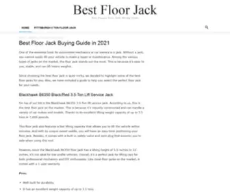 Bestfloorjack.org(Best Floor Jack Buying Guide inBest Floor Jack) Screenshot