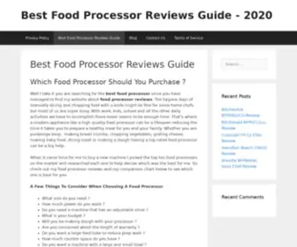 Bestfoodprocessorreviewsguide.com(Best Food Processor Reviews Guide) Screenshot