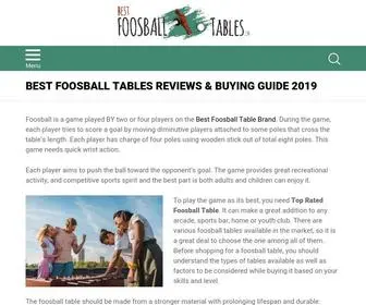 Bestfoosballtables.co(Best Foosball Tables Reviews & Buying GuideBest Foosball Tables) Screenshot