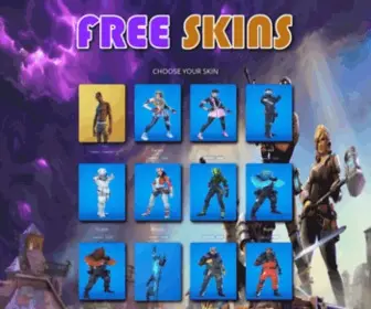 Bestfreeskins.com(Free fortnite skins generator) Screenshot
