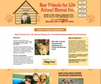 Bestfriendsforlifeanimalrescue.com(Best Friends for Life Animal Rescue Inc) Screenshot