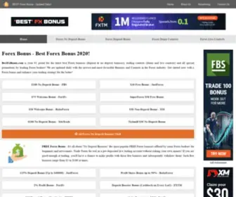 BestfXbonus.com(Best Forex Bonus 2020) Screenshot