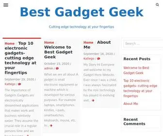 Bestgadgetgeek.com(Top 10 electronic gadgets) Screenshot