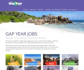 Bestgapyear.co.uk(Gap Year Jobs And Courses UK and Worldwide) Screenshot