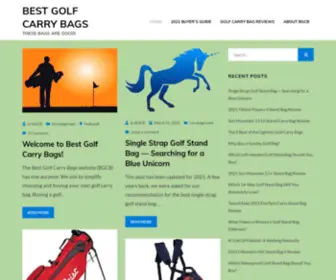Bestgolfcarrybags.com(Best Golf Carry Bags) Screenshot