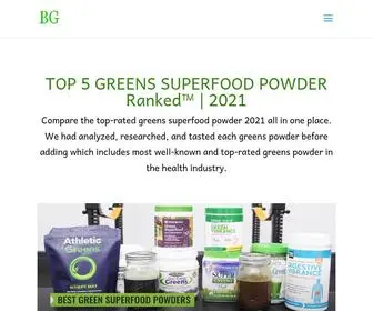 Bestgreenpowders.com(See Best Greens Powder To Buy) Screenshot