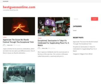 Bestguessonline.com(Just another WordPress site) Screenshot