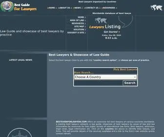 Bestguideforlawyers.com(Best Lawyers and Showcase of Law Guide by Areas of Law) Screenshot