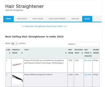 Besthairstraightener.in(Buy Best Hair Straightener online in India) Screenshot