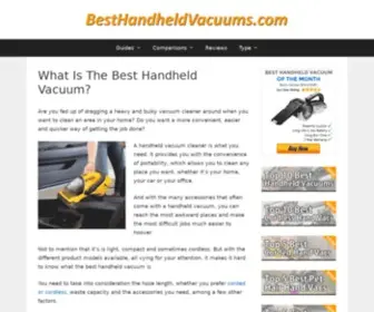 Besthandheldvacuums.com(Cordless & Corded) Screenshot