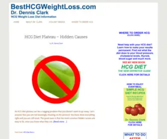 BesthcGweightloss.com(Hcg diet blog) Screenshot