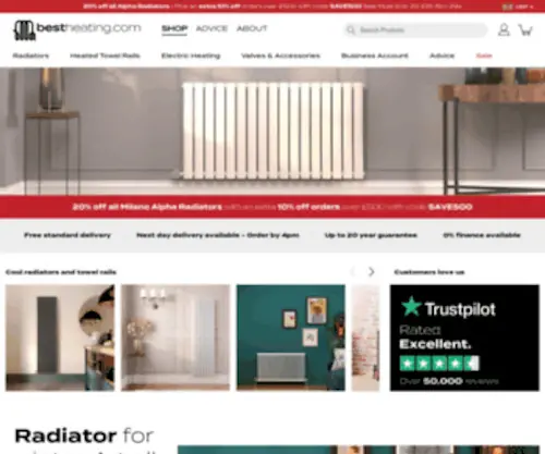 Bestheating.com(Radiators) Screenshot