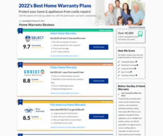 Besthomewarranty.reviews(2022's Best Home Warranty Companies) Screenshot