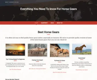 Besthorsegears.com(Best Horse Gears) Screenshot