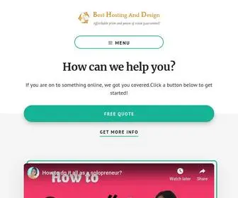 Besthostinganddesign.com(Best Hosting And Design) Screenshot