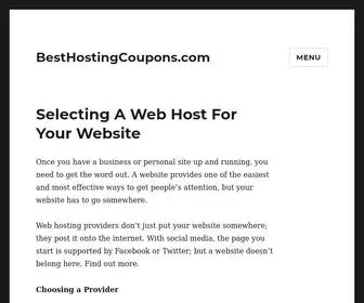 Besthostingcoupons.com(Best Web Hositng Coupon Codes) Screenshot