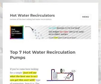 Besthotwaterrecirculators.com(The purpose of this website) Screenshot