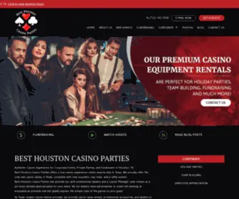 Besthoustoncasinoparties.com(Corporate team building events) Screenshot