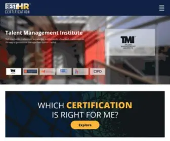 Besthrcertification.org(Best HR Certifications) Screenshot
