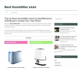 Besthumidifier2020.com(12 Best Humidifier 2021) Screenshot