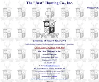 Besthuntco.com(The "Best" Hunting Co) Screenshot