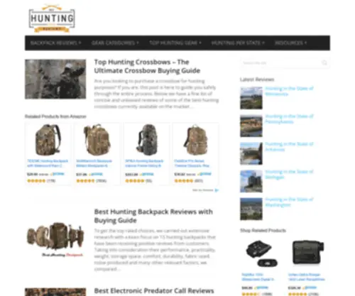 Besthuntinggearreviews.com(Best Hunting Gear Reviews) Screenshot