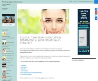 Besthyperpigmentationcreams.com(Best Hyperpigmentation Creams) Screenshot