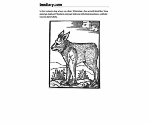 Bestiary.com(Bestiary) Screenshot