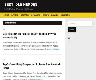 Bestidleheroes.com(Guide, Strategy & Tricks on Idle Heroes) Screenshot