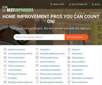 Bestimprovers.com(Home improvement & remodeling pros you can count on) Screenshot