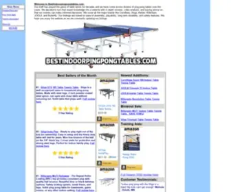 Bestindoorpingpongtables.com(Best Ping Pong Tables) Screenshot